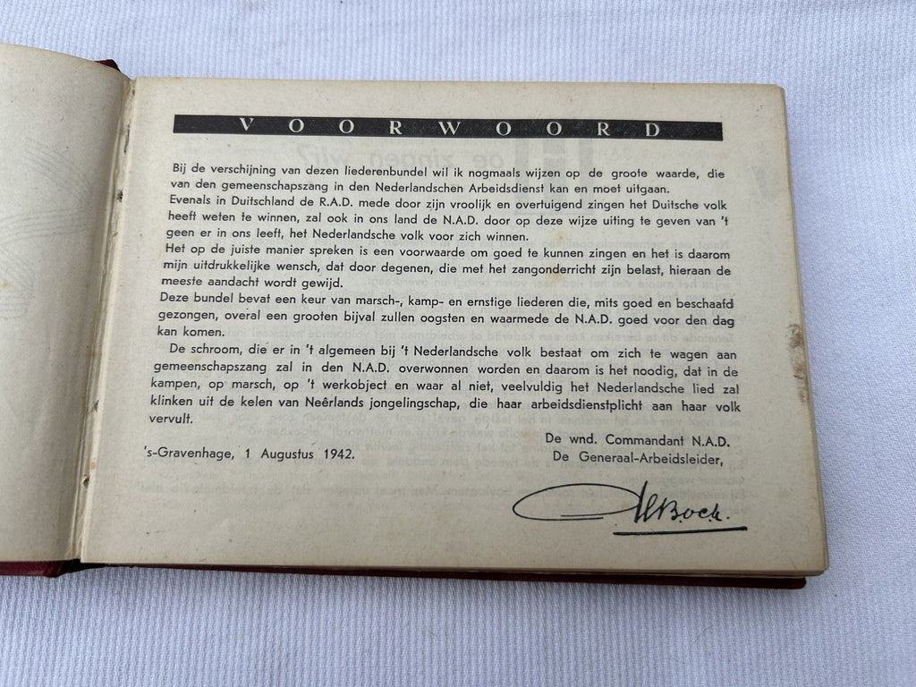 Zangbundel NAD 1942