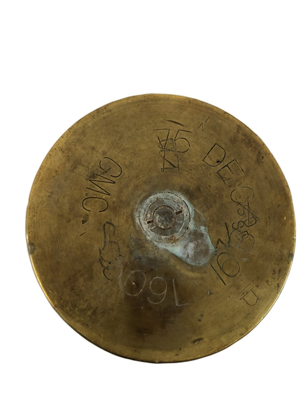 1 paar koperen bewerkten hulzen Reims WO1