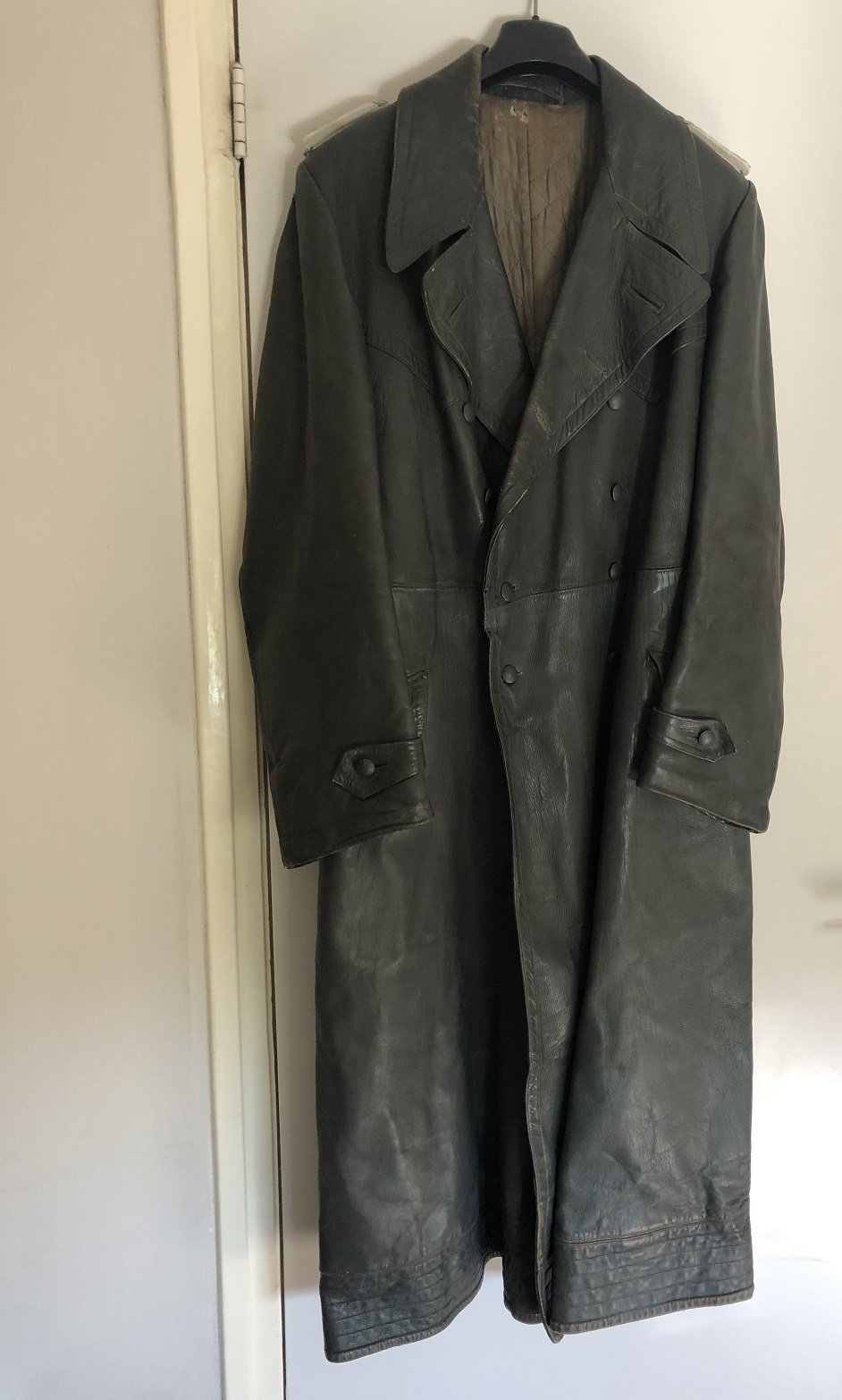 Lederen Officiers mantel