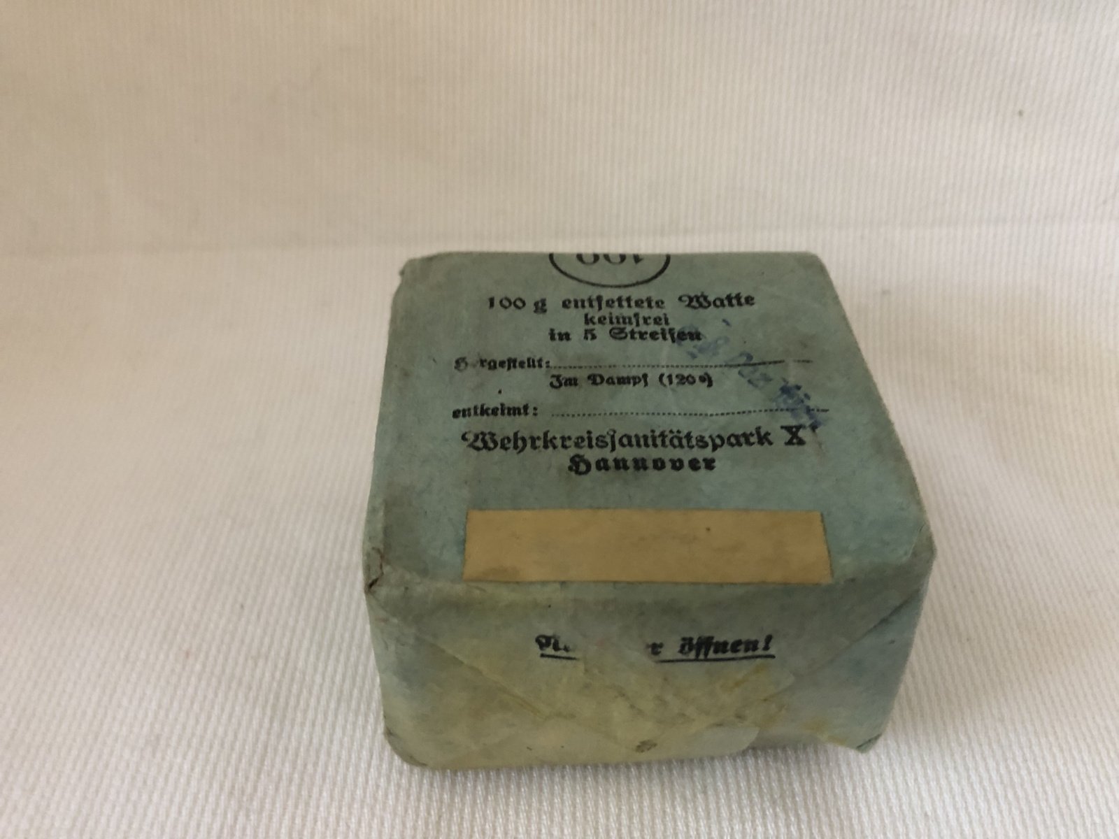 Sanitäter Entfettete Watte ww2