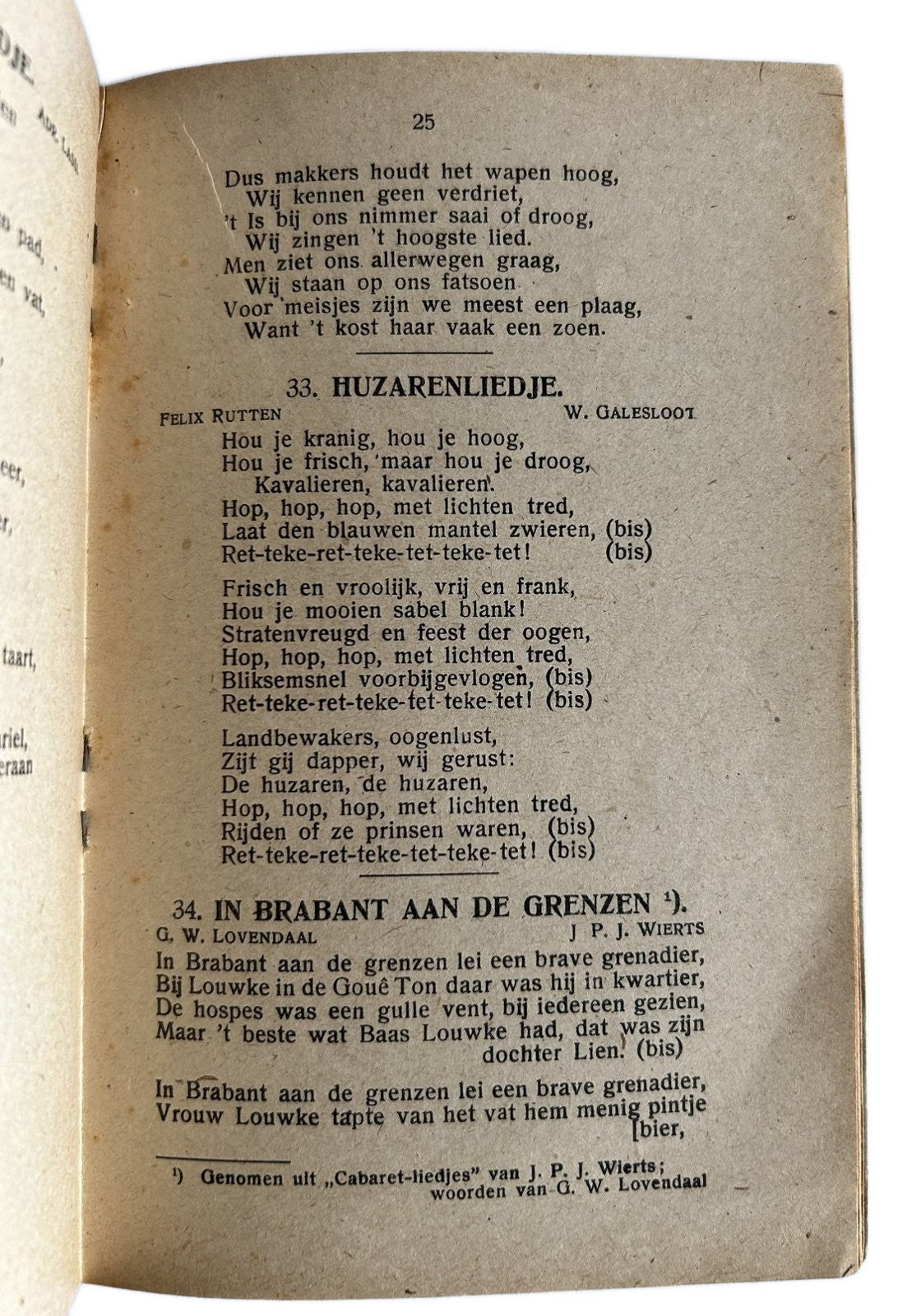 Zangbundel voor het Nederlandsche leger