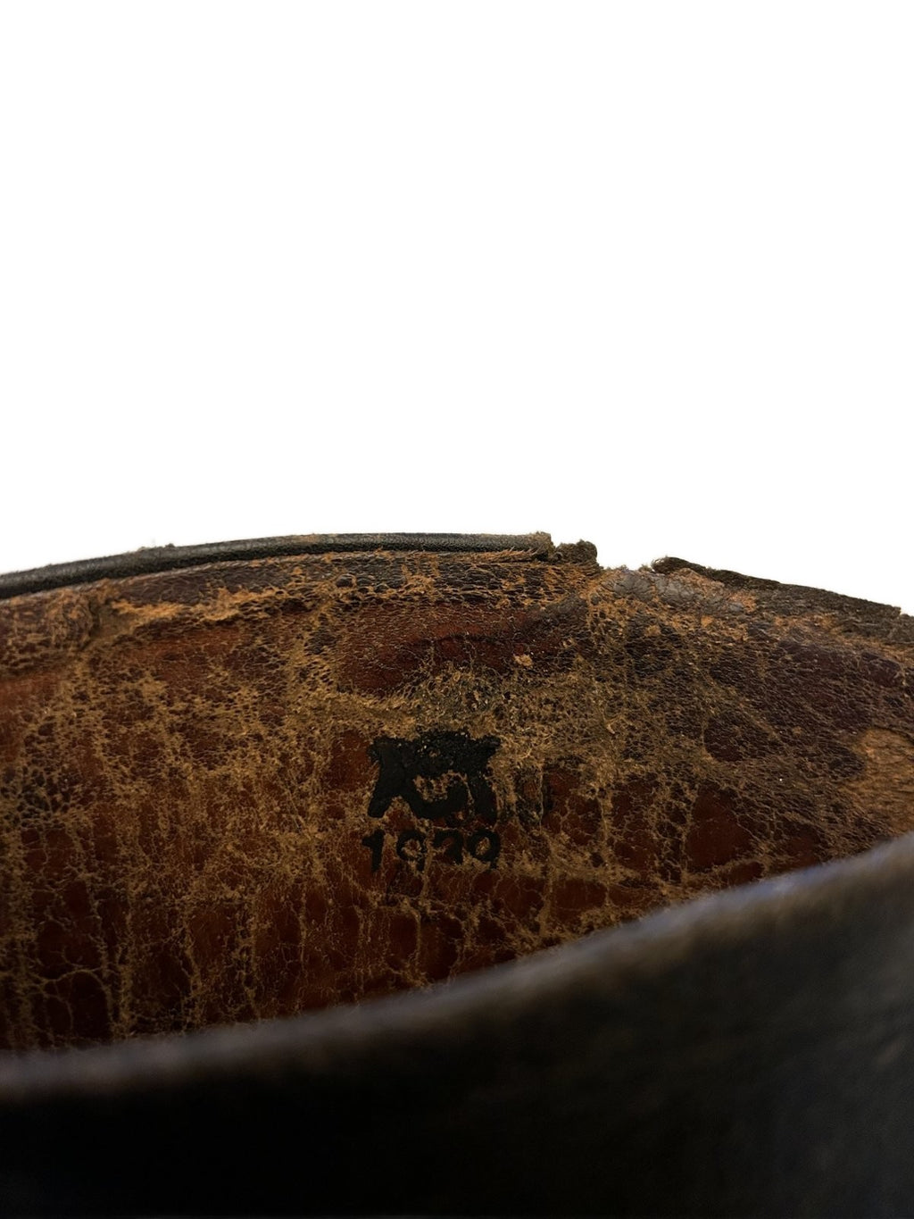 1 Zwart lederen beenkap wo2