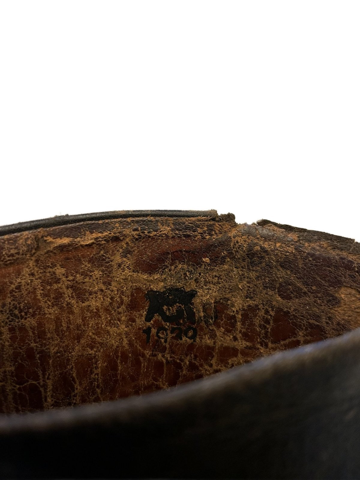 1 Zwart lederen beenkap wo2