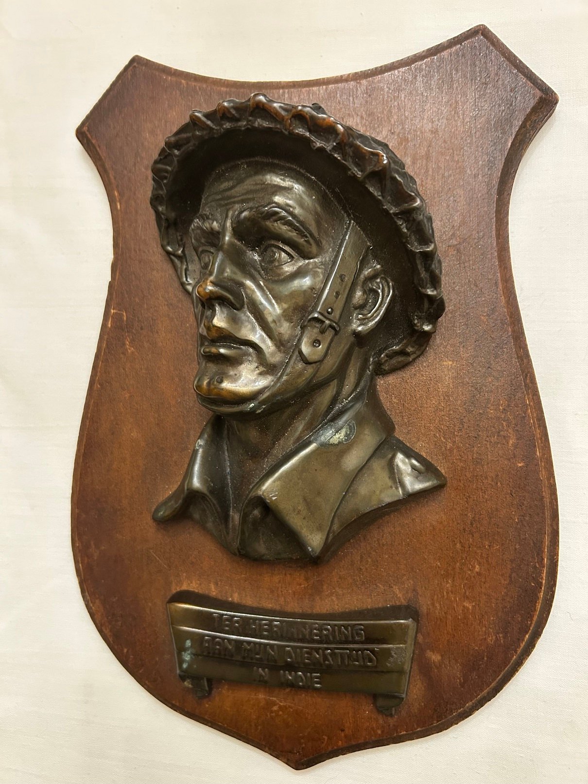 Plaquette Ter Herinnering aan mijn diensttijd in Indië