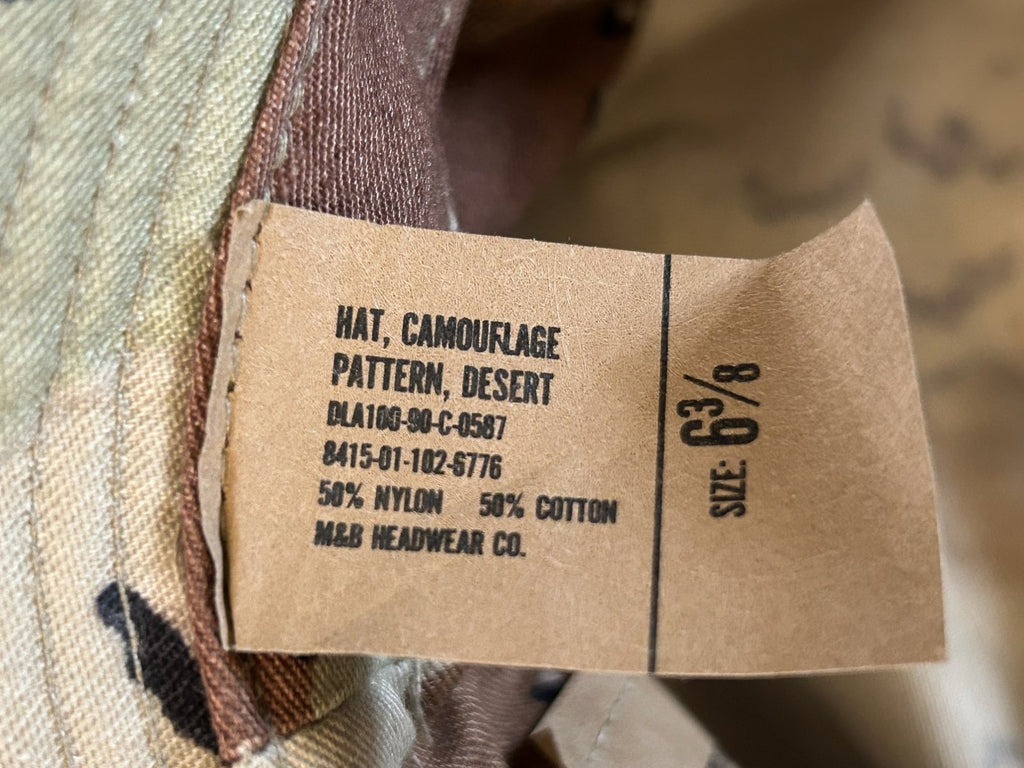 US hat ,Desert Choclate Chip camouflage, size  6   3,8