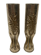 1 paar Bewerkte verchroomde  hulzen wo1