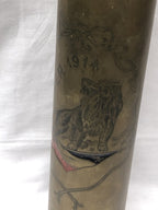 2x Koperen hulzen Slag om de Yser  1914-1918