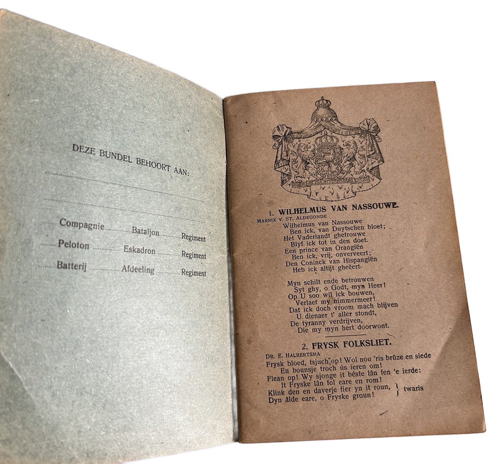 Zangbundel voor het Nederlandsche leger