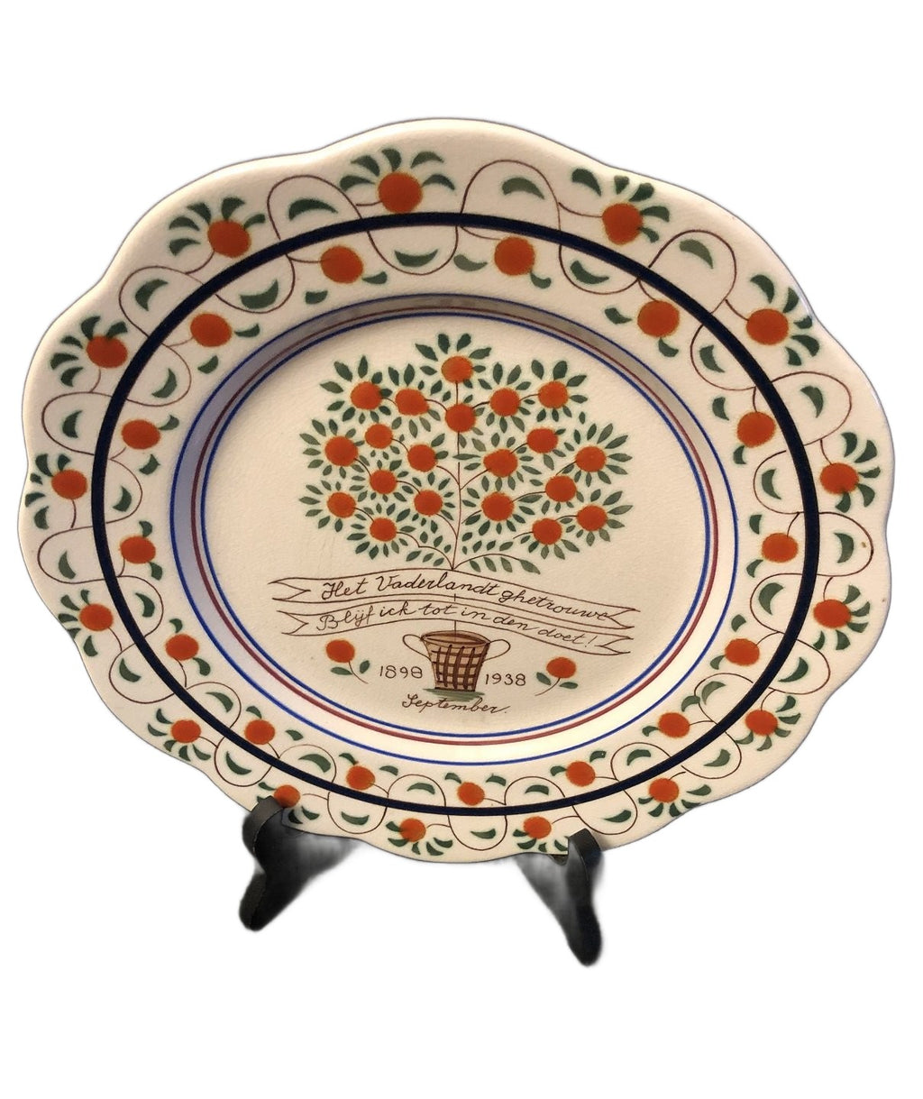 Jubileum bord Wilhelmina 1898-1938