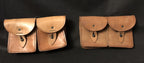 2x Bruin lederen MAS cartouchiere -36