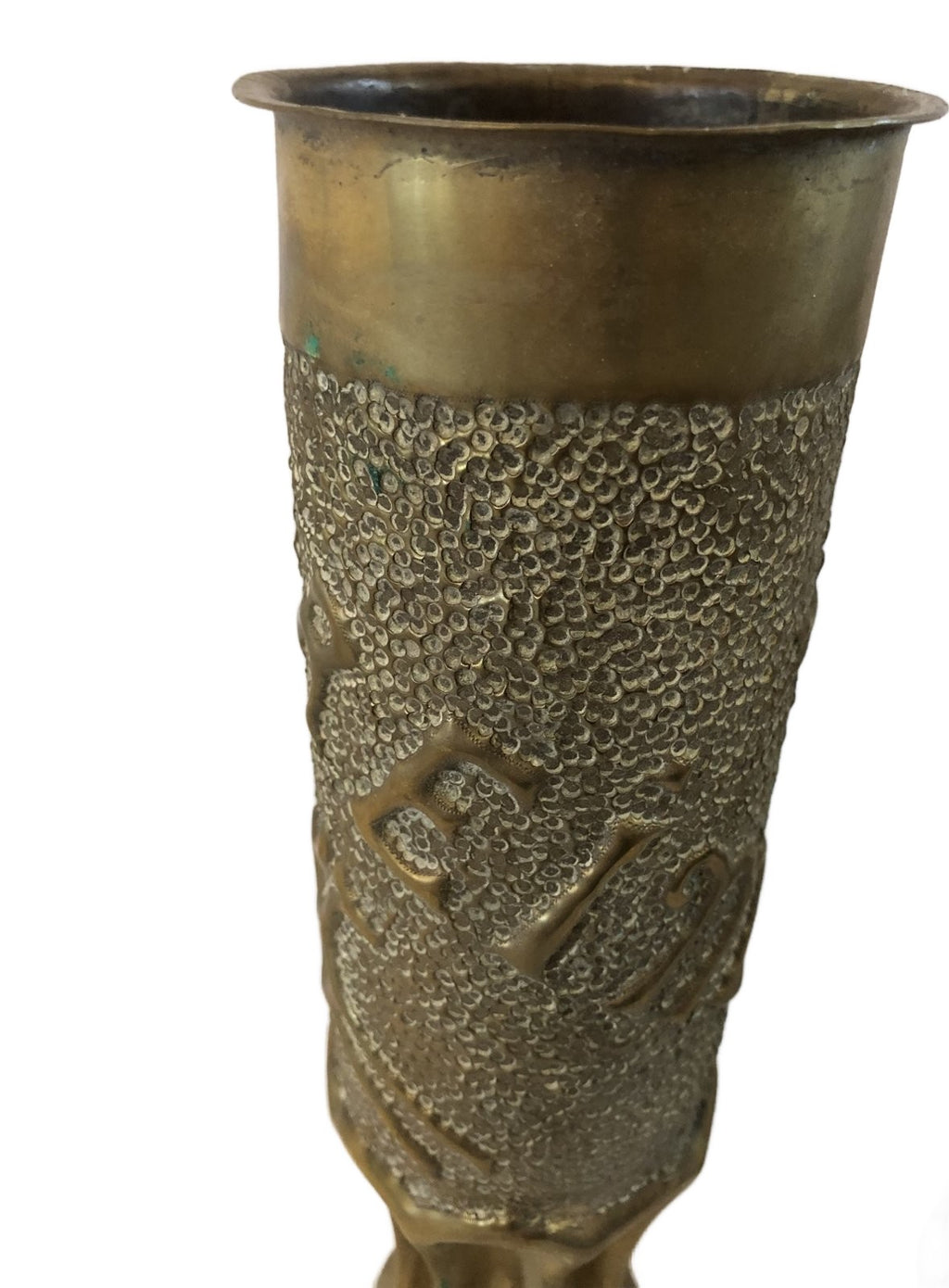 1 paar koperen bewerkten hulzen Reims WO1