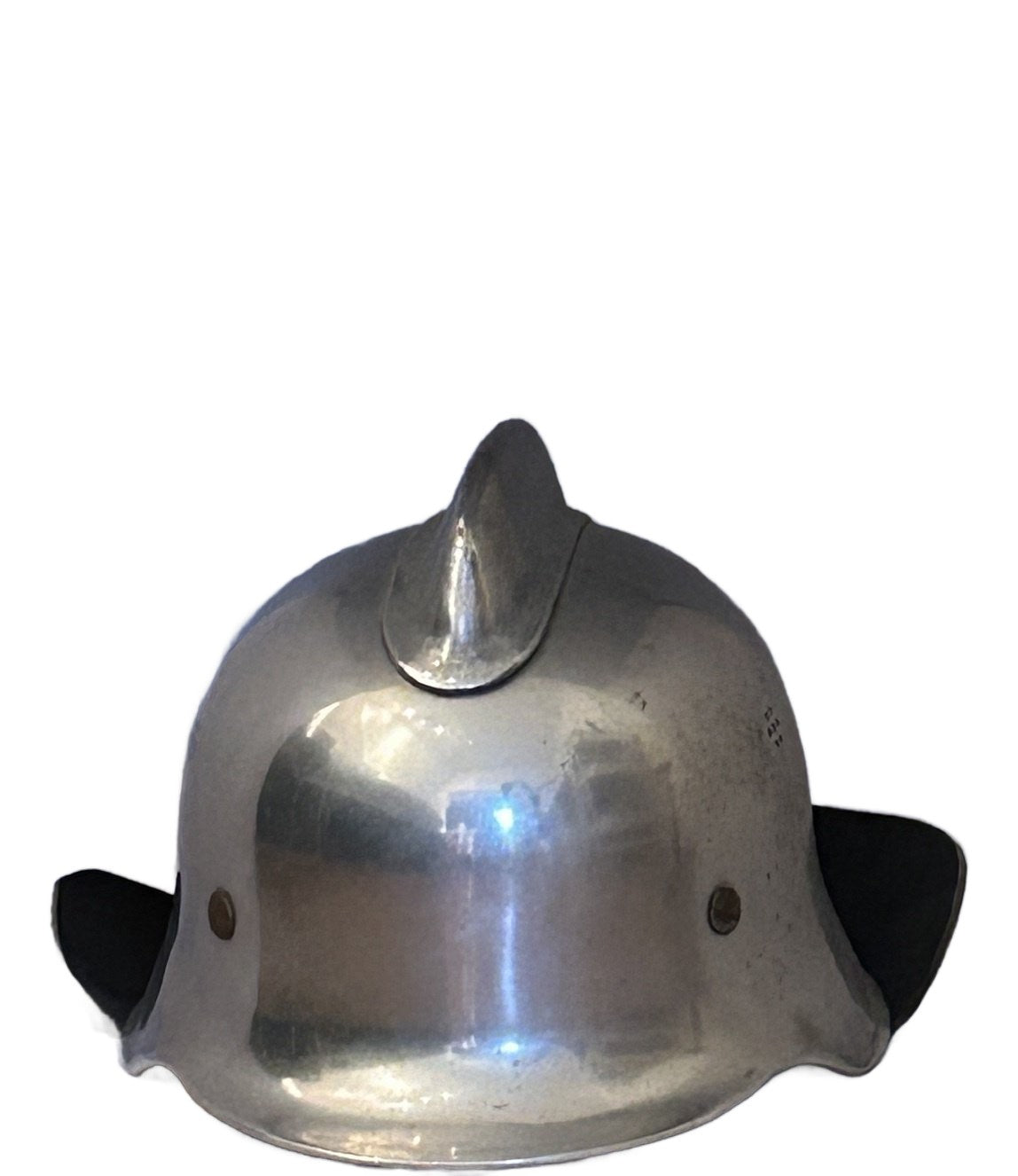 Duitse Feuerwehr helm  aluminum/verchroomd, jaren  60