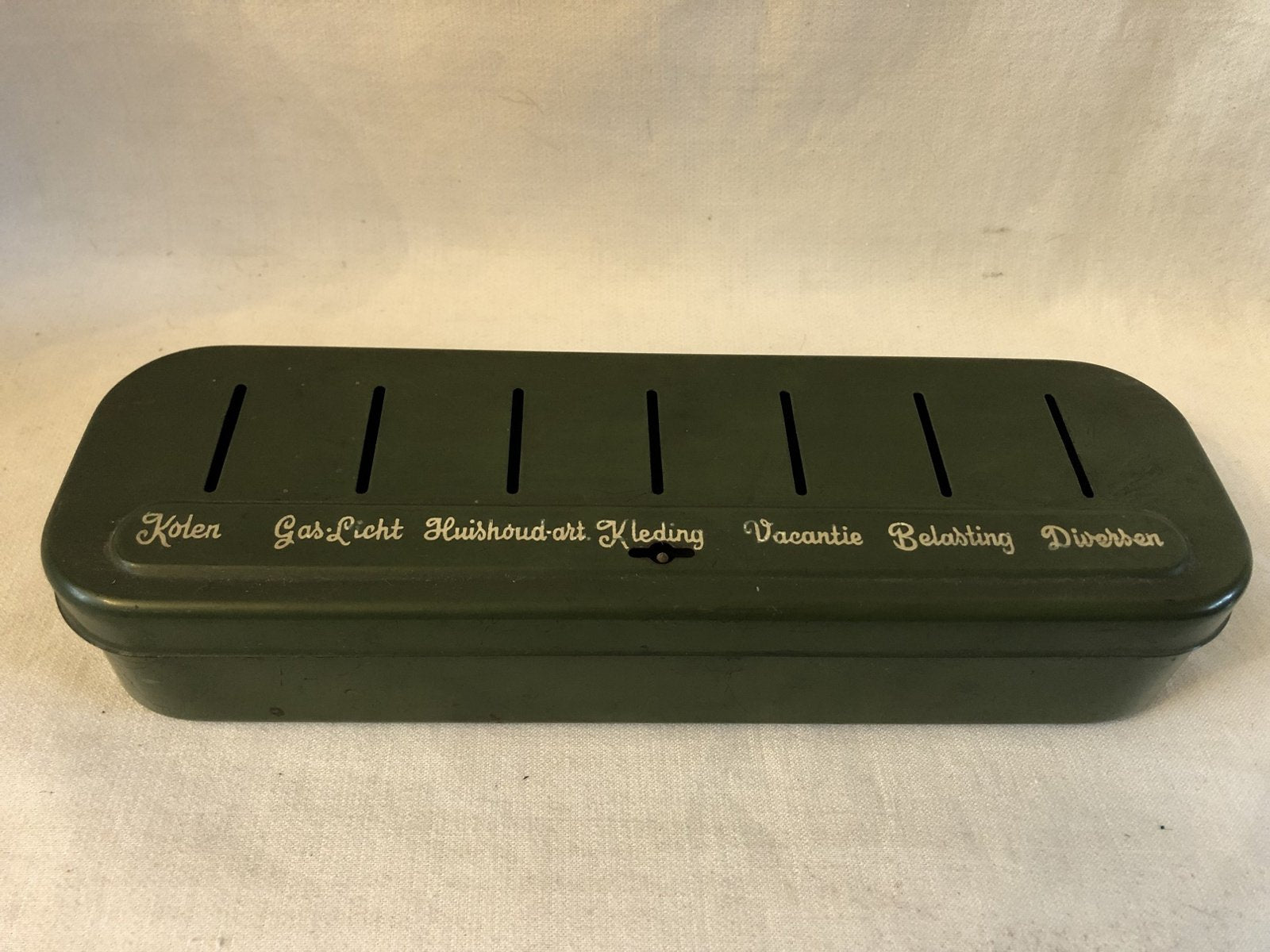 Huishoudgeld blikje 40-50er jaren