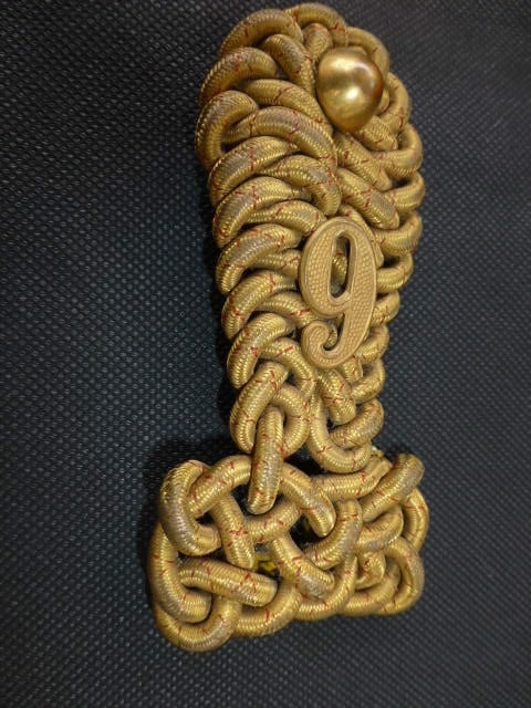 Pair of braided officer's epaulettes circa 1900 hover image