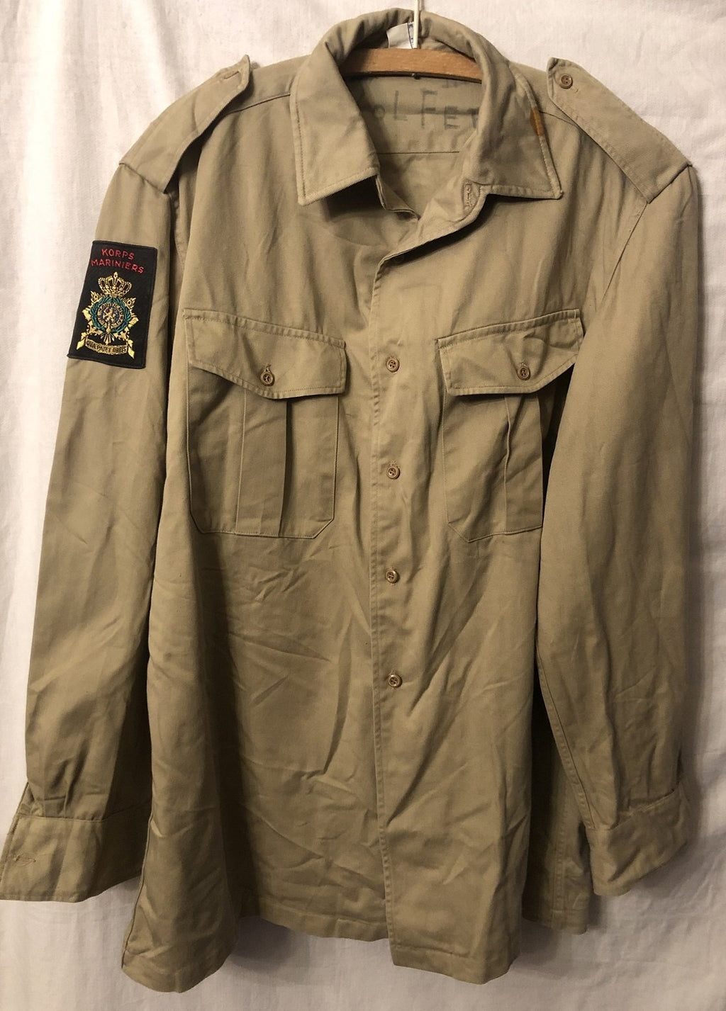 Tropen hemd Korps Mariniers 60jaren