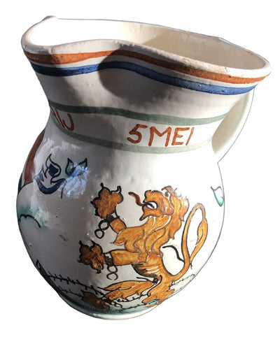 Aardewerk kan Bevrijding 5 mei 1945