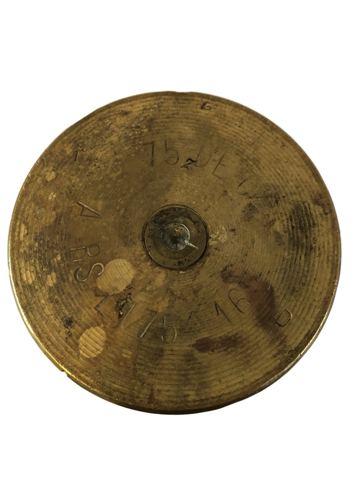 Paar koperen Franse bewerkten hulzen 1916-1917