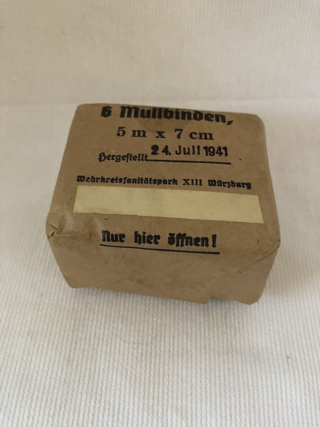 Sanitäter 6 Mullbinden 1941