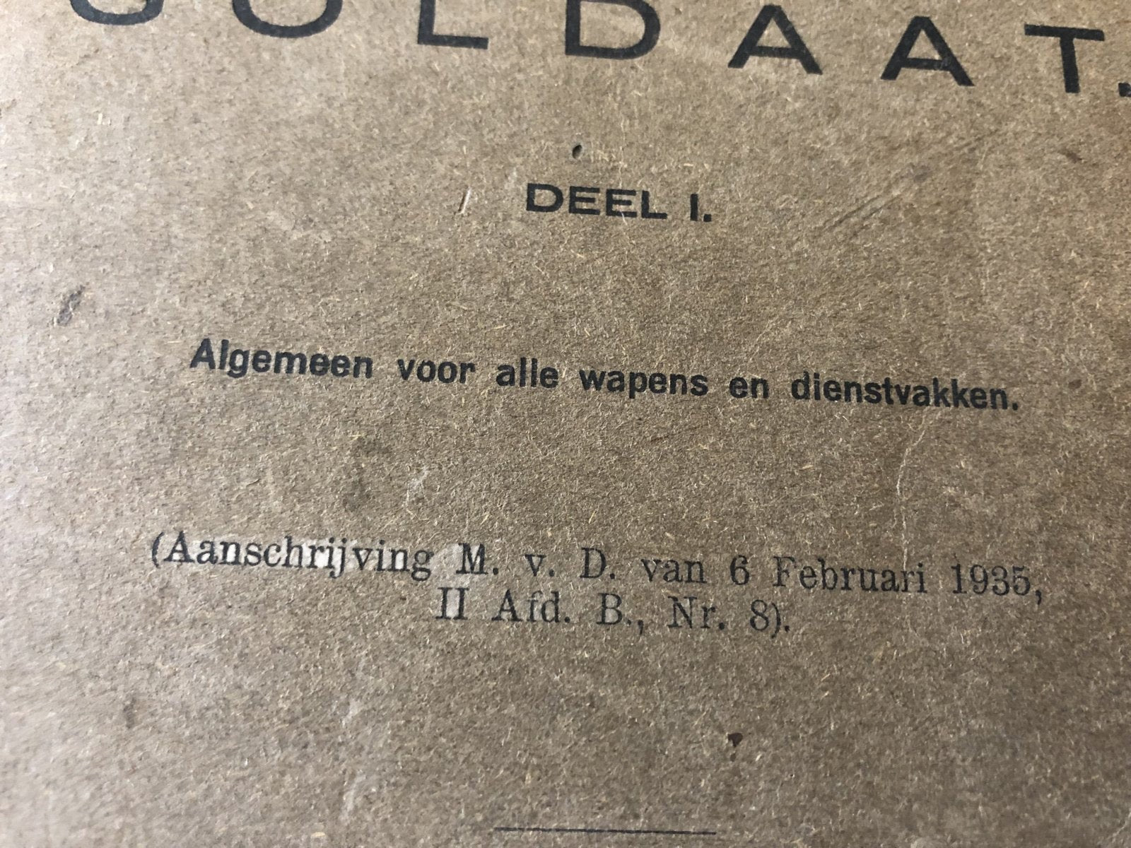 Handboek Soldaat 1935