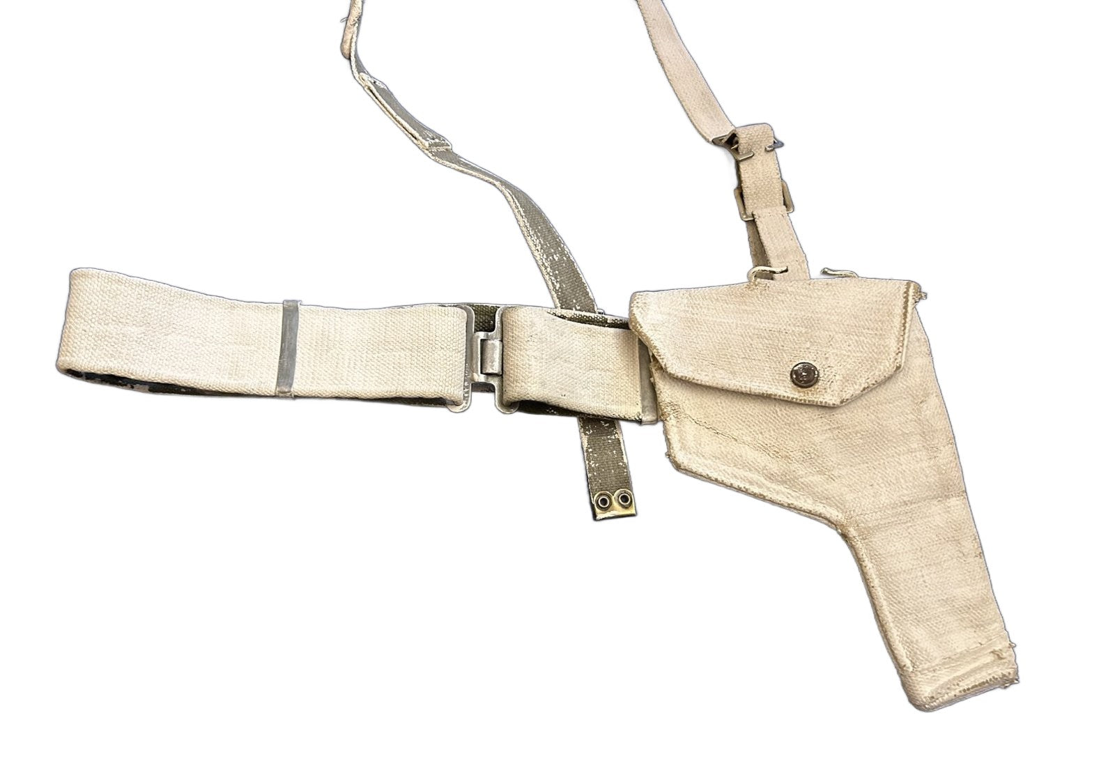 Engelse Webbing koppel met holster
