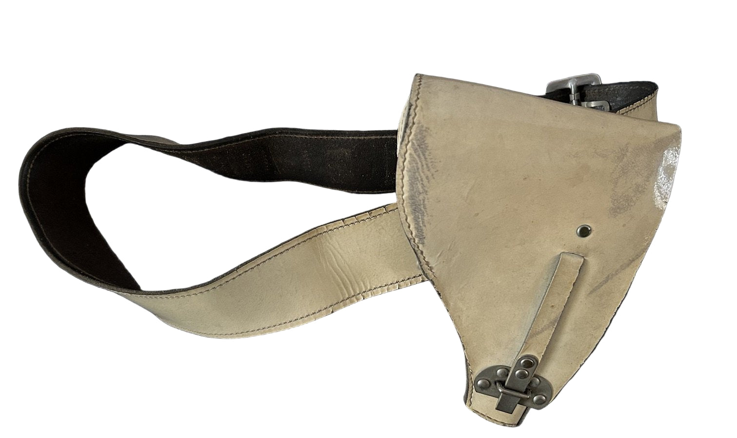 Witte koppel en Pistool holster Politie jaren 50