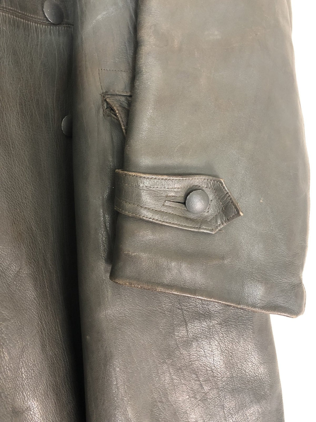 Lederen Officiers mantel