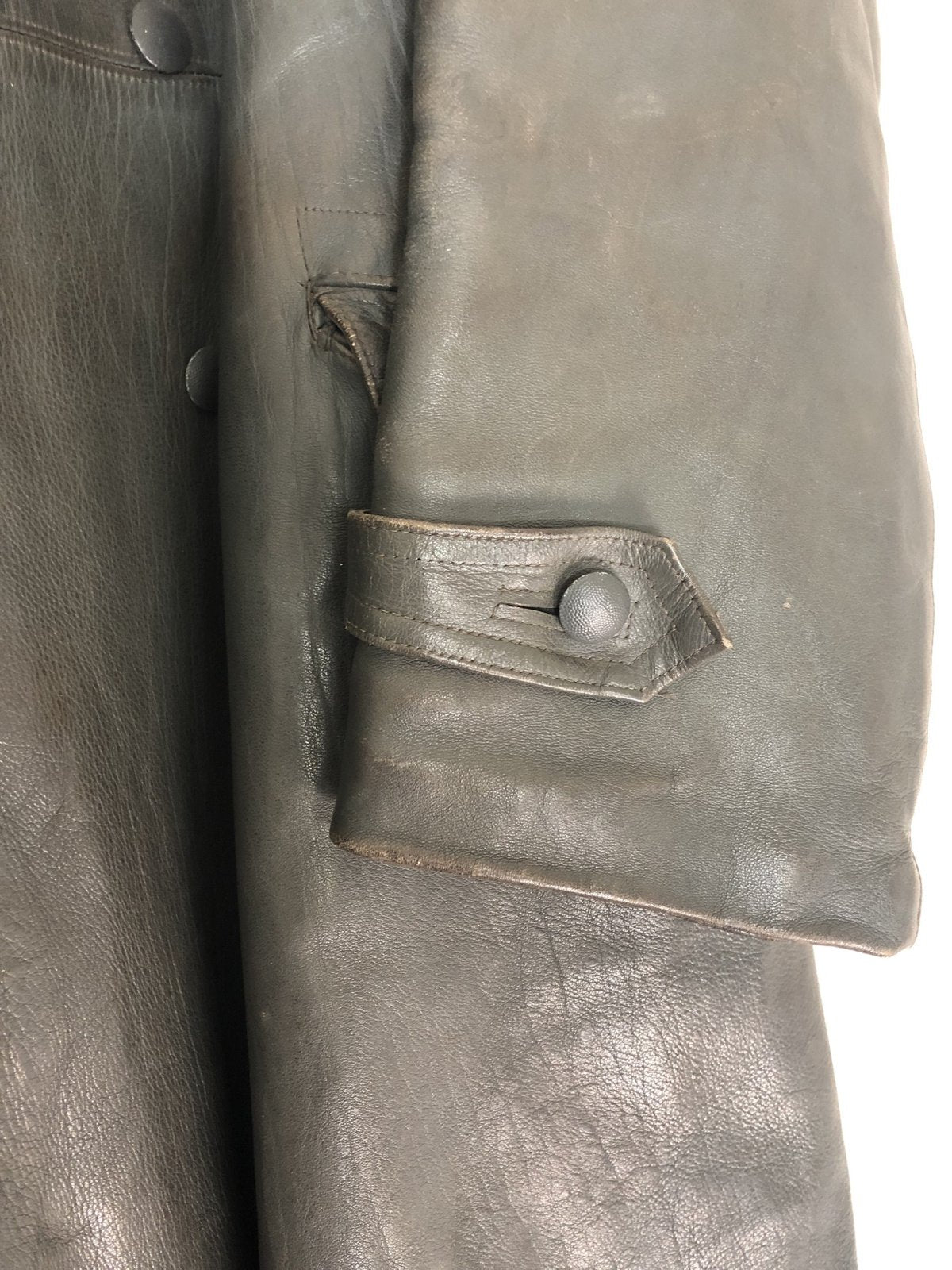 Lederen Officiers mantel